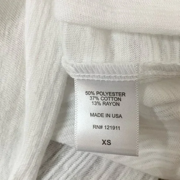 LNA Extreme V Tee T-Shirt White Size XS - Picture 9 of 10